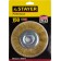 Щетка STAYER "PROFESSIONAL" дисковая  для УШМ, витая стальная латунированная проволока 0,3мм, 150мм/22мм